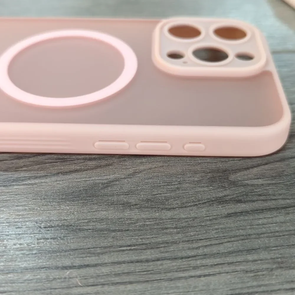 iPhone 15 Pro Max Pink Case with Screen Protectors